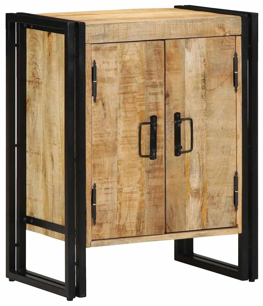 vidaXL Ντουλάπα Παπουτσιών Μαύρο 30 x 30 x 40 cm Μασίφ ξύλο μάνγκο