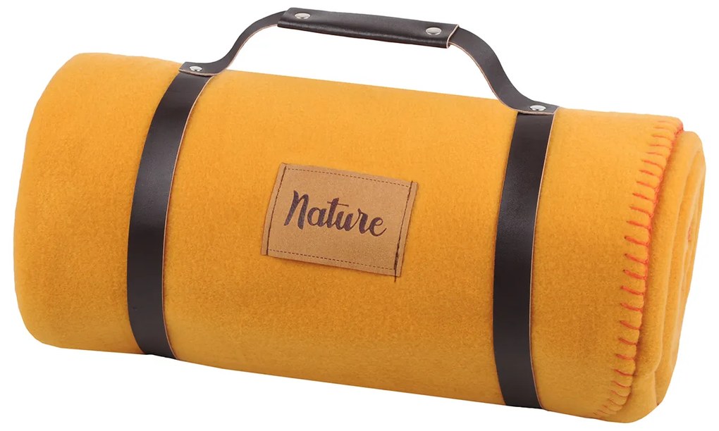Κουβέρτα Καναπέ Fleece (130x150) S-F Dawson Ώχρα
