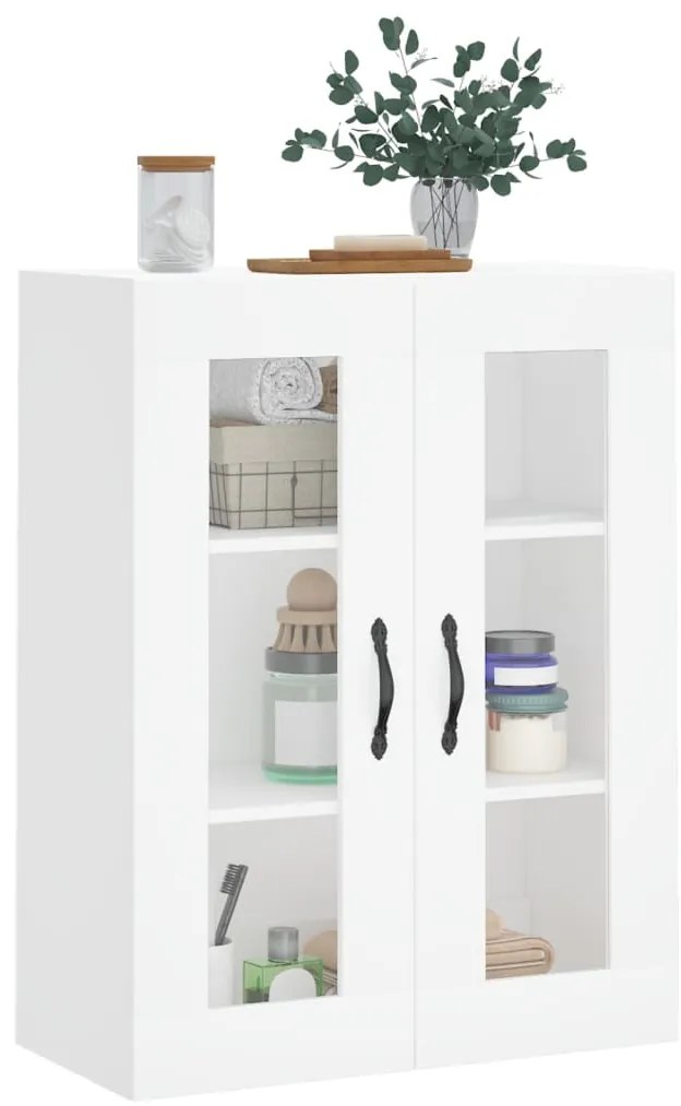 vidaXL Ντουλάπι Τοίχου Λευκό 69,5 x 34 x 90 εκ. από Επεξεργασμένο Ξύλο