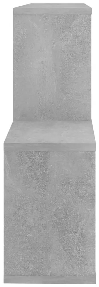 vidaXL Ράφι Τοίχου Γκρι Σκυροδέματος 100 x 18 x 53 εκ. από Επεξ. Ξύλο