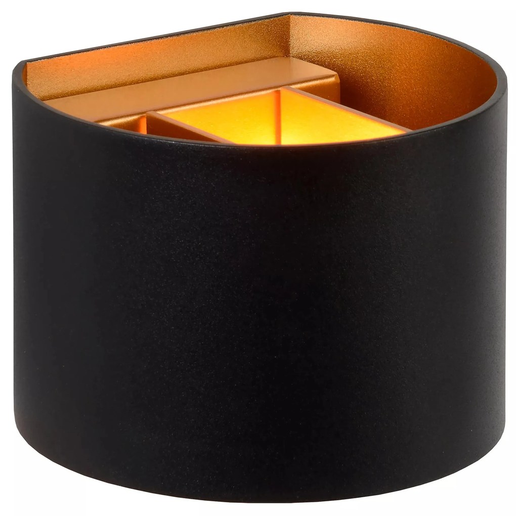 Φωτιστικό Επίτοιχο Lucide 09218-04-30 XIO Μαύρο Ματ (Black Mat) 2700 K