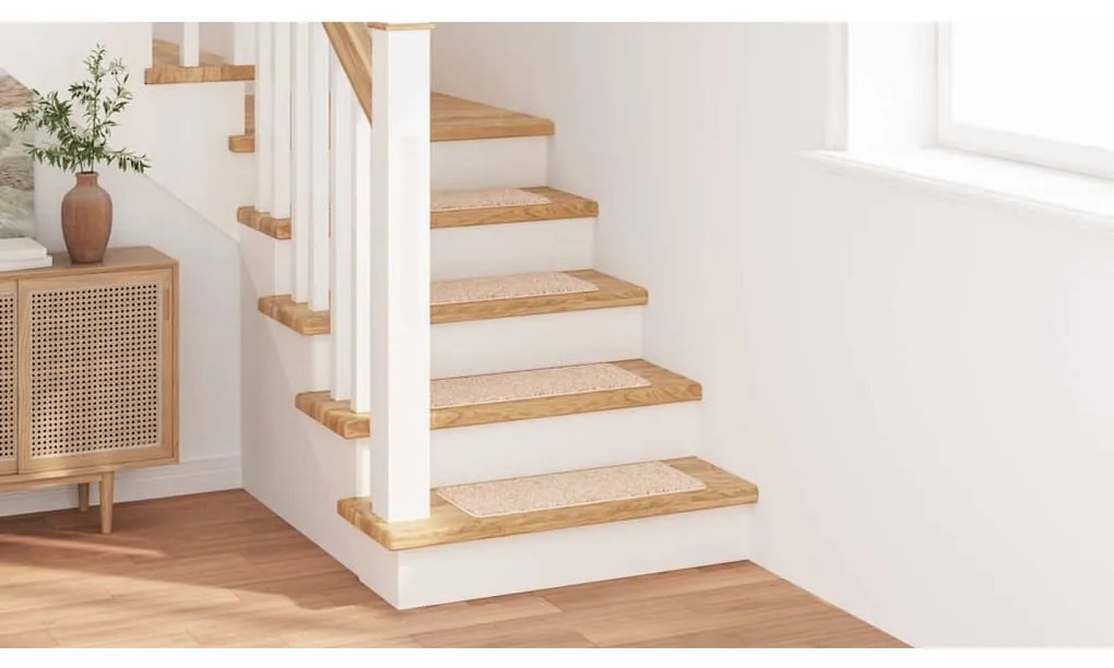 vidaXL Σκαλοπάτια 15 pcs Κρεμ 60 x 25 cm Πολυπροπυλένιο