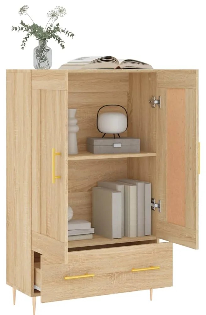 vidaXL Ντουλάπα Sonoma Δρυς 69,5 x 31 x 115 εκ. από Επεξεργασμένο Ξύλο