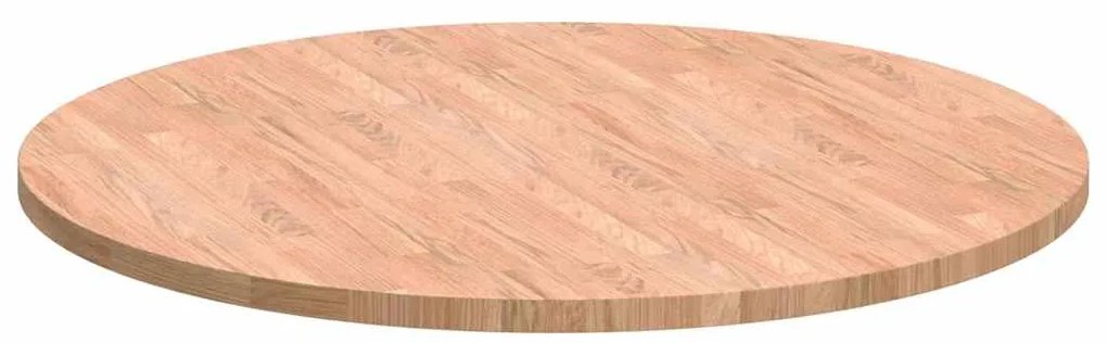 vidaXL Καπάκι τραπεζιού Ανοιχτό καφέ Ø 90 x 2.5 cm Στερεό ξύλο δρυός