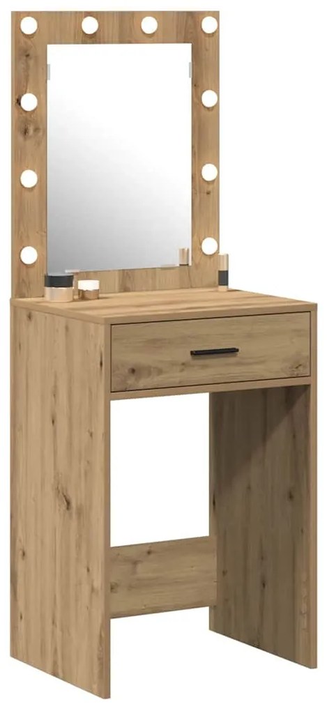 vidaXL Κομοδίνο artisan δρυς 50 x 41 x 135 εκ Επεξεργασμένο ξύλο