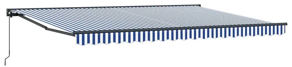 vidaXL Σκηνίτσα Αναδιπλούμενη Μπλε και άσπρο 450x300 εκ. ύφασμα