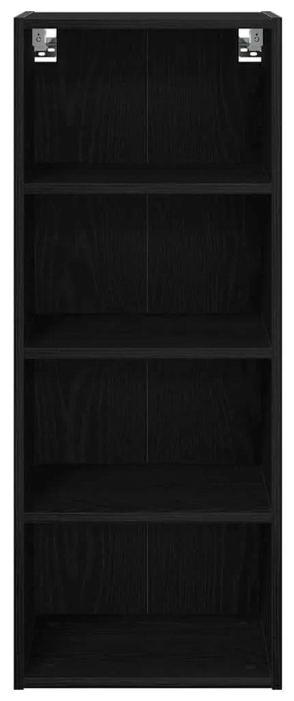 vidaXL Κρεμαστό ντουλάπι με αποθήκευση Μαύρη Οξυά 40 x 29,5 x 100 εκ.