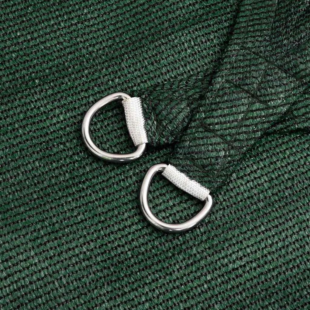 vidaXL Πανί Σκίασης Σκούρο Πράσινο 5 x 7 x 7 μ. από HDPE 160 γρ./μ²