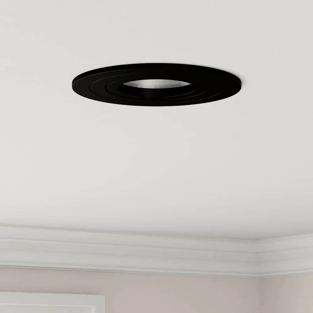 vidaXL Spotlights με προβολείς 12 pcs Μαύρο 9 x 9 x cm Αλουμίνιο