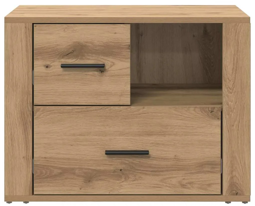 vidaXL Κομοδίνο artisan δρυς 60 x 36 x 45 εκ Επεξεργασμένο ξύλο