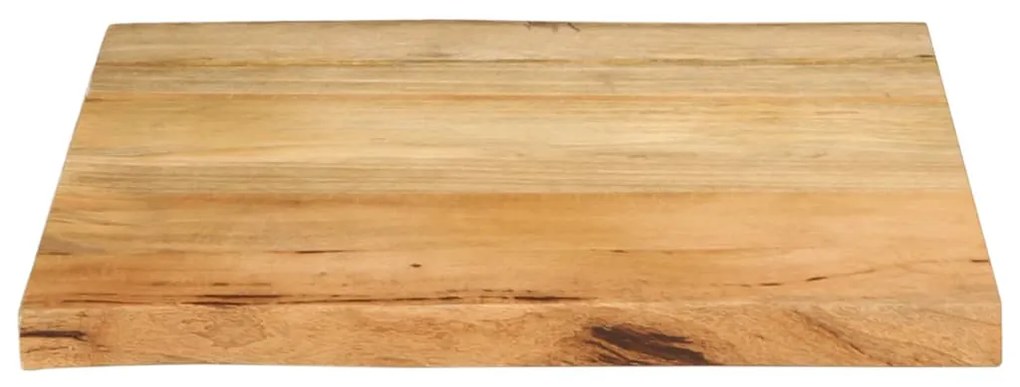 vidaXL Επιφάνεια Τραπεζιού 60x60x2,5 εκ. Live Edge Μασίφ Ξύλο Μάνγκο