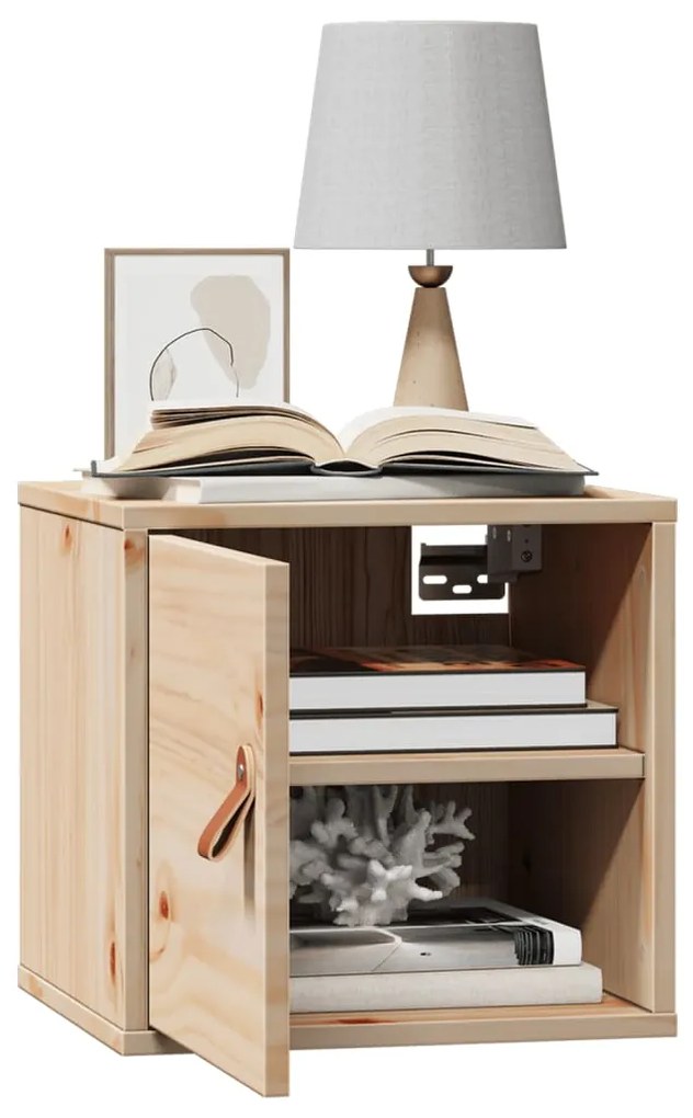 vidaXL Ντουλάπια Τοίχου 2 τεμ. 31,5x30x30 εκ. από Μασίφ Ξύλο Πεύκου