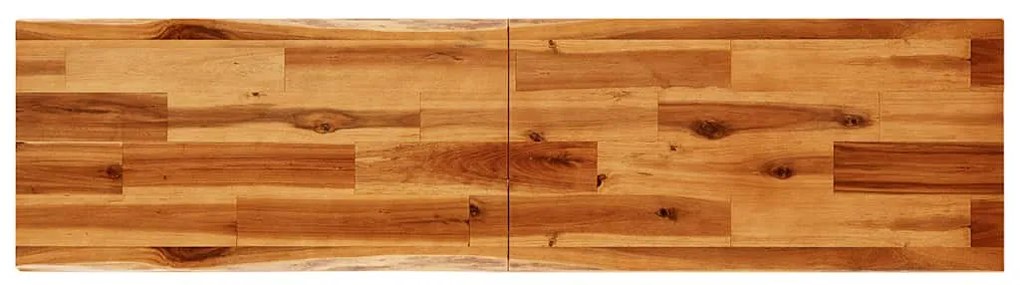 vidaXL Τραπέζι Κονσόλα με Live Edge 140x40x80 εκ. Μασίφ Ξύλο Ακακίας