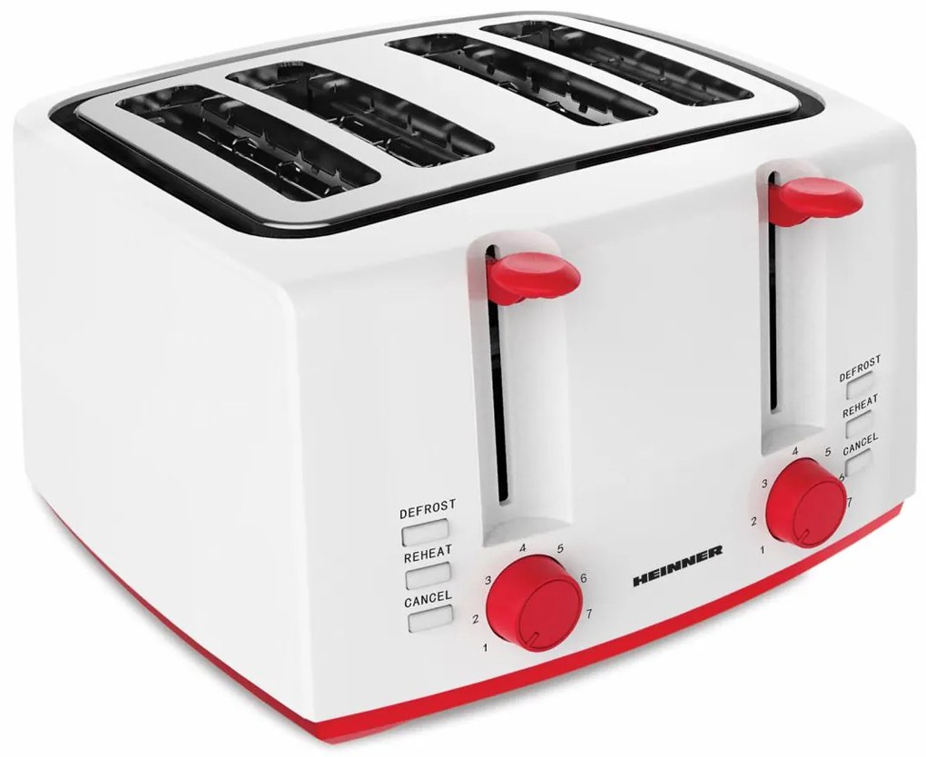HEINNER HTP-1300WHR Φρυγανιέρα 4 Θέσεων 1100W