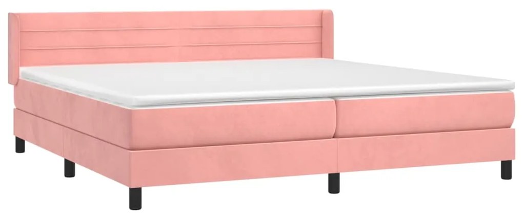 ΚΡΕΒΑΤΙ BOXSPRING ΜΕ ΣΤΡΩΜΑ ΡΟΖ 200X200 ΕΚ. ΒΕΛΟΥΔΙΝΟ 3131044