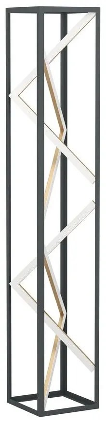 Φωτιστικό Δαπέδου Penela 390419 Led Με Τηλεχειριστήριο 20x116cm Black-Gold Eglo