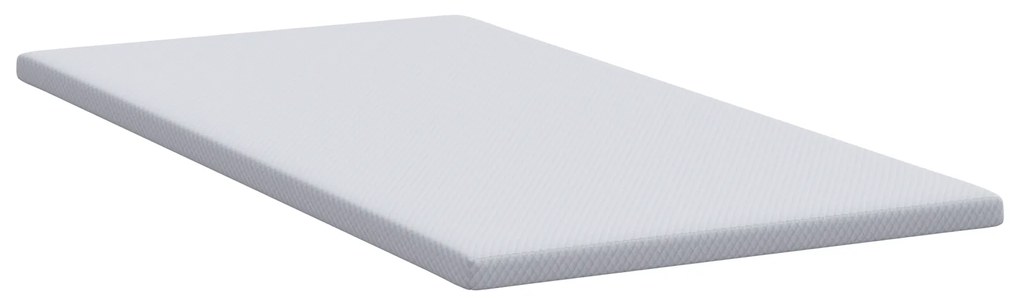 vidaXL Στρώματα Λευκό 100 x 200 cm 100% ύφασμα πολυεστέρα με τζακάρ