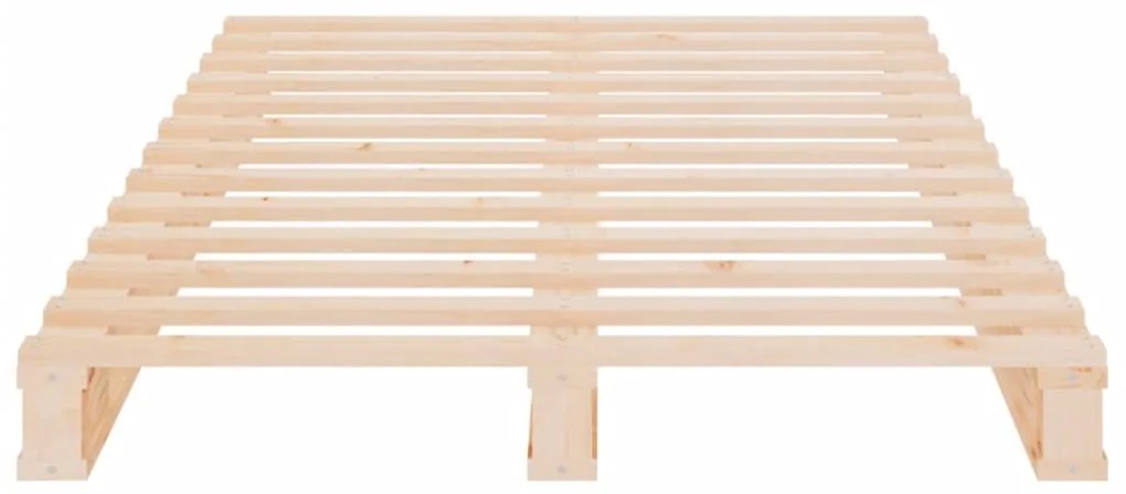 vidaXL Σκελετός Κρεβατιού Χωρίς Στρώμα 75x190 εκ Μασίφ Ξύλο Πεύκου