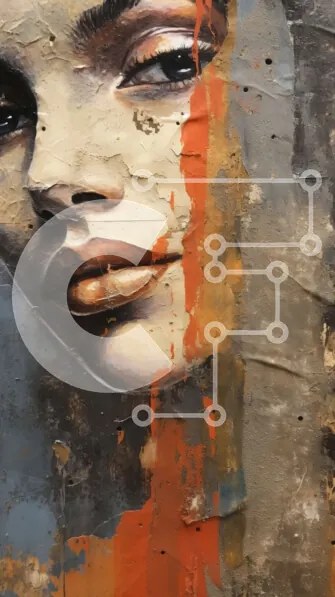 Intra Συλλεκτικό Ξύλινο Παζλ Plywood  4mm - Εκπληκτικό πορτρέτο μιας γυναίκας με ζωηρό μακιγιάζ Σε Ξύλινο Κουτί - Διαστάσεις Puzzle: 10x10 cm – 25 κομμάτια