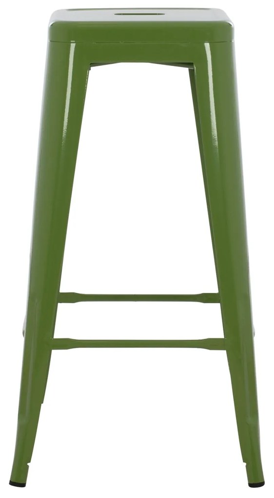 ΣΚΑΜΠΟ BAR ΜΕΤΑΛΛΙΚΟ MELITA ΣΕ LIGHT OLIVE GREEN  43x43x78 εκ.