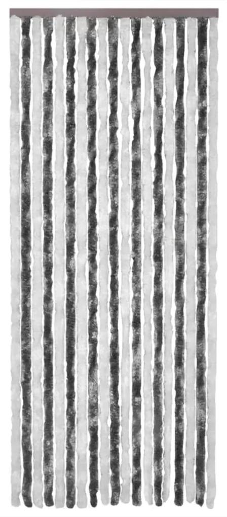 vidaXL Σήτα Εντόμων Γκρι / Λευκό 100 x 230 εκ. από Σενίλ