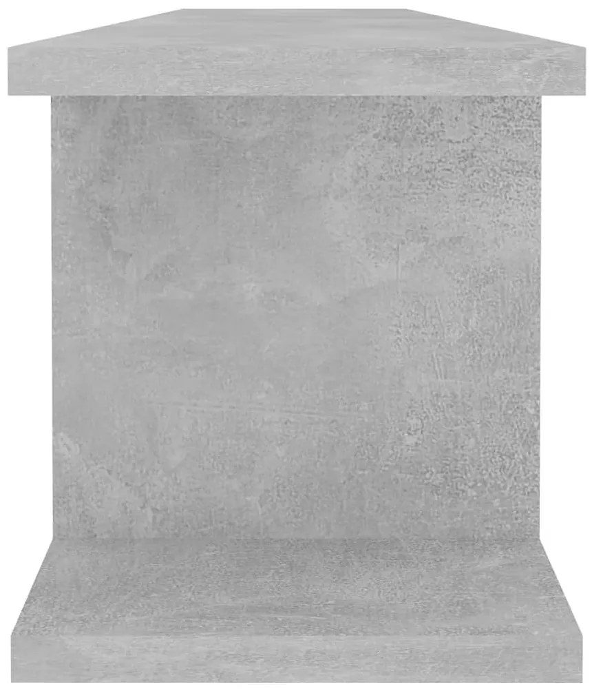 Ραφιέρες Τοίχου 2 τεμ. Γκρι Σκυρ. 90 x 18 x 20 εκ. Μοριοσανίδα - Γκρι