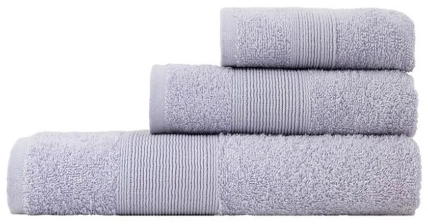 Πετσέτες Oasis (Σετ 3τμχ) Light Grey Nima Σετ Πετσέτες 70x140cm 100% Cotton