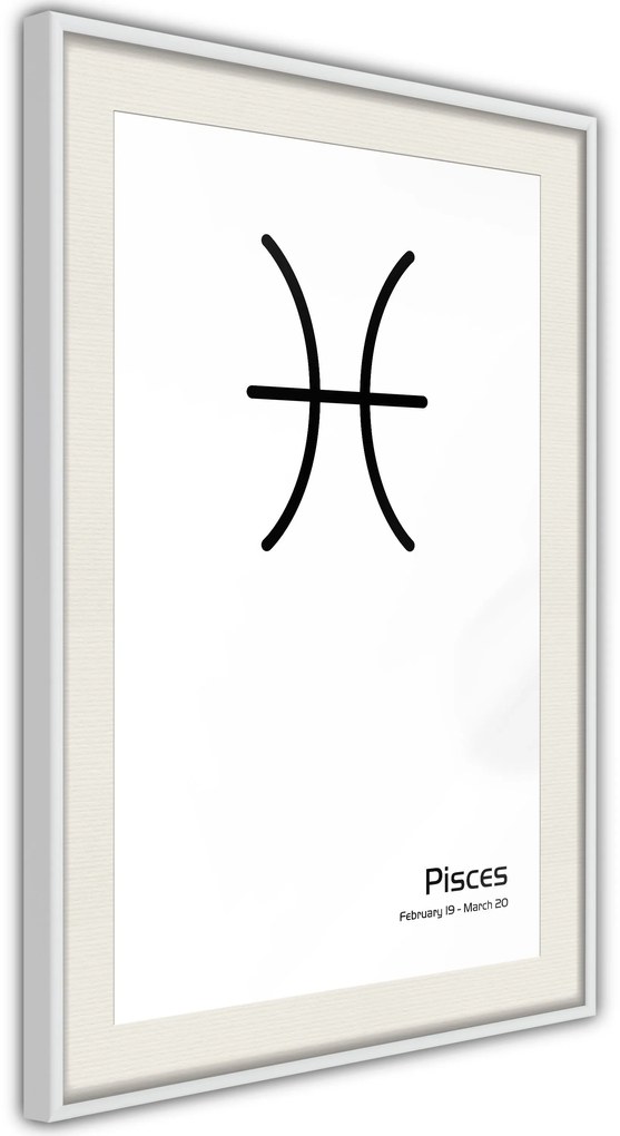 Αφίσα - Zodiac: Pisces II - 20x30 - Μαύρο - Με πασπαρτού