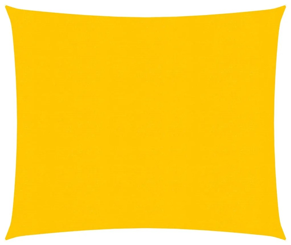 vidaXL Πανί Σκίασης Ορθογώνιο Κίτρινο 2x2,5 μ. HDPE 160 γρ./μ²