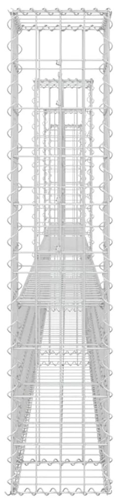 vidaXL Συρματοκιβώτια Στύλοι σε U Σχήμα 4 τεμ. 380x20x100 εκ Σιδερένια