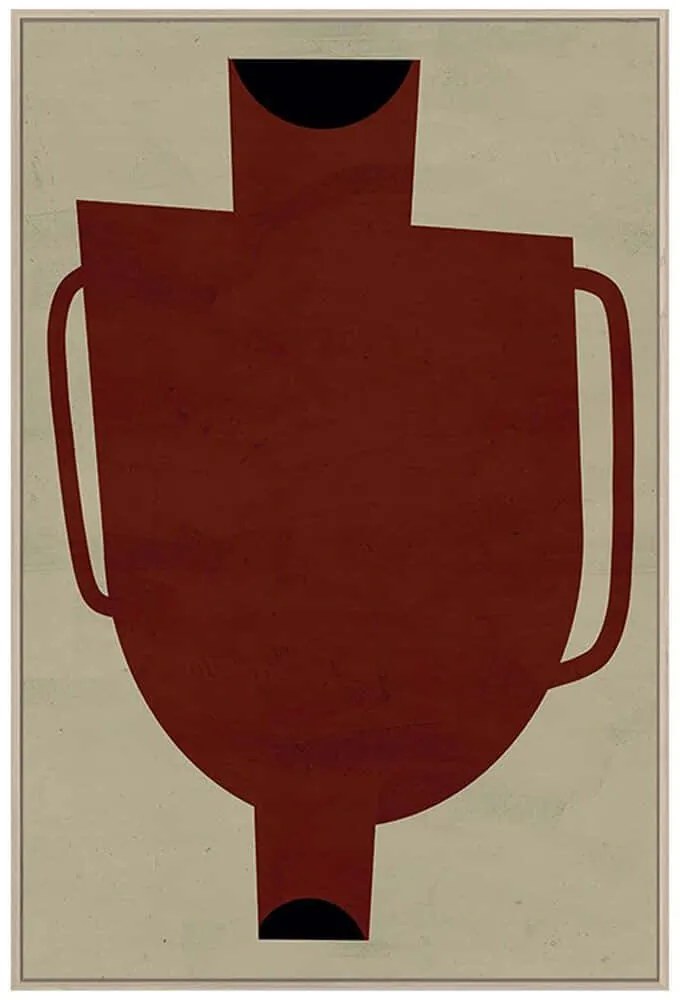 Πίνακας Καμβάς Art Poterie 029737 83x4x123cm Multi Κάθετοι Ξύλο, Καμβάς