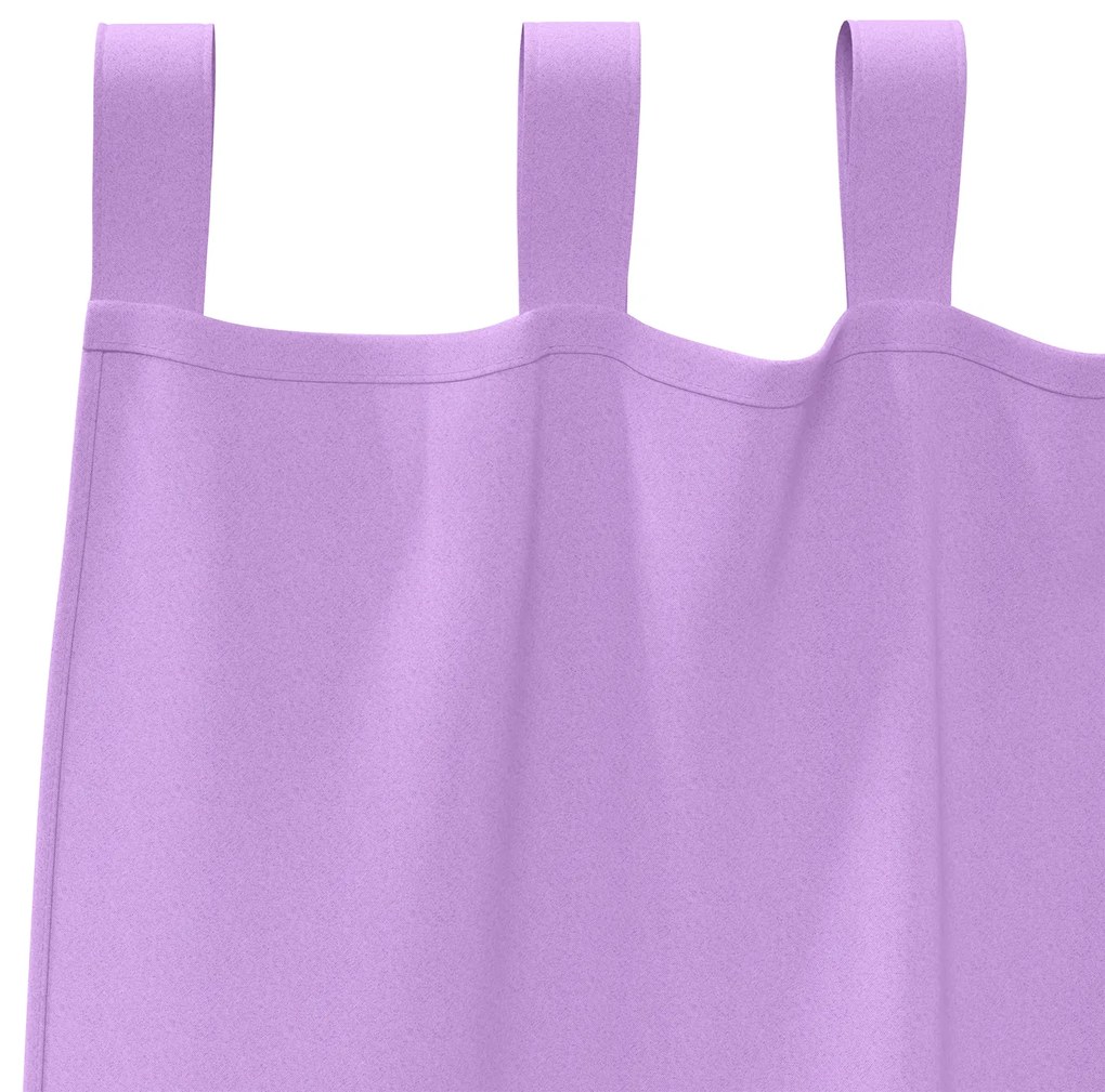 vidaXL Κουρτίνες με κουρτίνες 2 pcs Μοβ 245 x 140 εκ. Πολυεστέρας