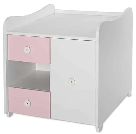 Πολυμορφικό βρεφικό κρεβάτι Mini Max  White + Pink 10150500038A Lorelli