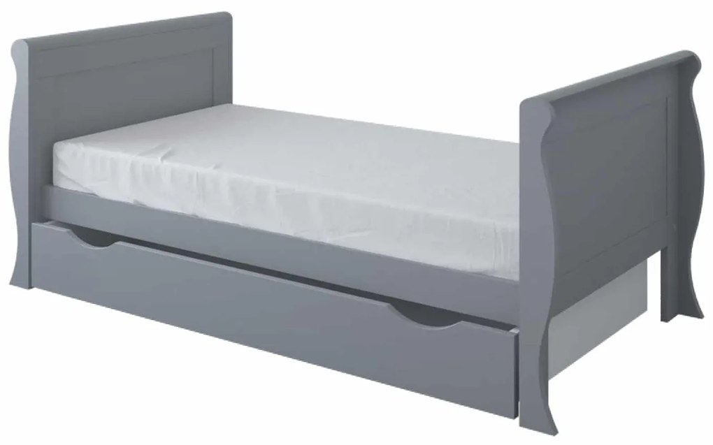 Βρεφικό προεφηβικό Κρεβάτι με Συρτάρι Elegant Grey  70x140cm  BC10015 BabyCute