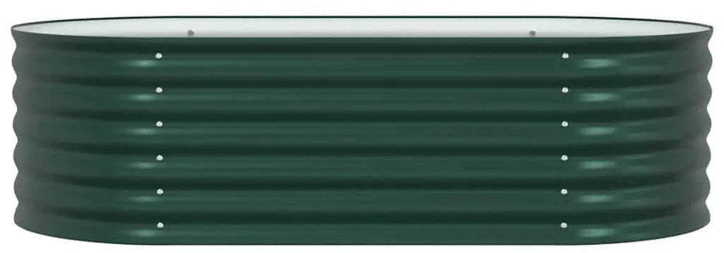 vidaXL Υπερυψωμένη Ζαρντινιέρα Πράσινο 160 x 80 x 44 cm Ατσάλι