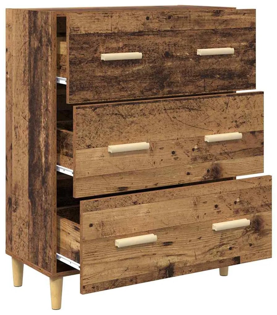 vidaXL Πλαϊνό γραφείο Παλιό ξύλο 69,5 x 34 x 90 εκ. Επεξεργασμένο ξύλο