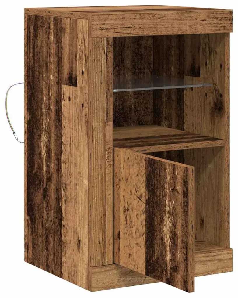 vidaXL Βοηθητικό ντουλάπι 2 pcs Παλαιό ξύλο 41 x 37 x 67 εκ