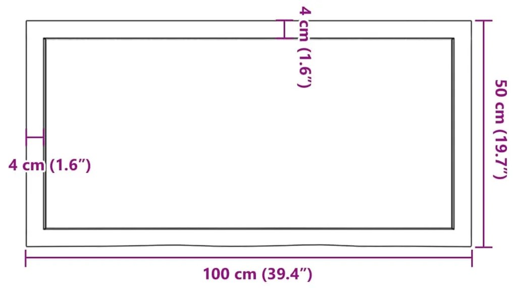 ΠΑΓΚΟΣ ΜΠΑΝΙΟΥ ΑΝ. ΚΑΦΕ 100 X 50 X 4 ΕΚ. ΕΠΕΞΕΡΓ. ΜΑΣΙΦ ΞΥΛΟ 3156132