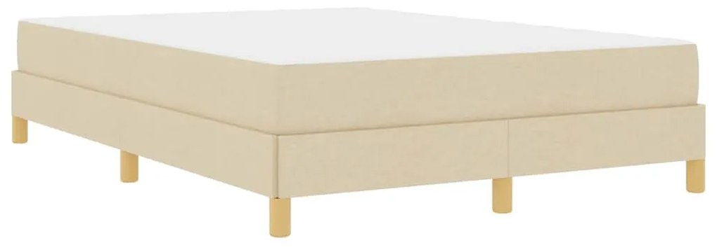 vidaXL Κρεβάτι με ελατήρια Κρέμα και Καφέ 160 x 200 cm