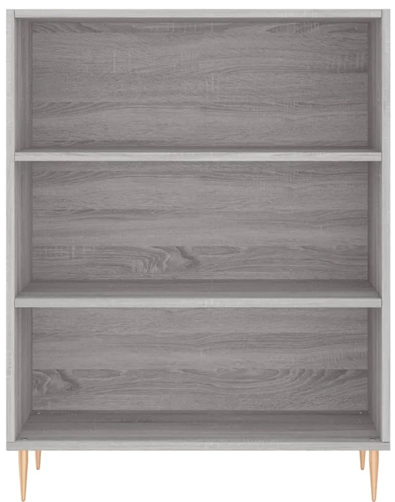 vidaXL Ντουλάπι Sonoma Γκρι 69,5x32,5x180 εκ. Επεξεργασμένο Ξύλο