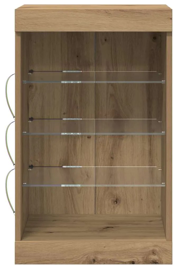 vidaXL Πλαϊνό γραφείο artisan δρυς 41 x 37 x 67 εκ Επεξεργασμένο ξύλο