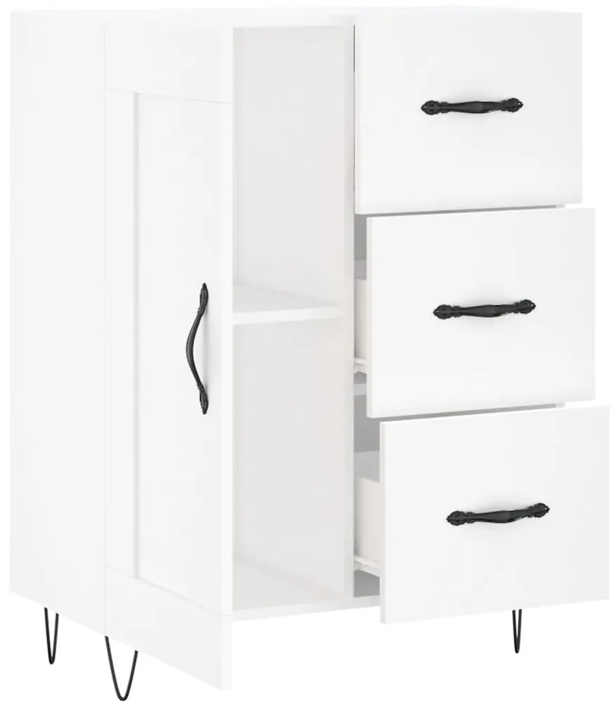 vidaXL Ντουλάπι Λευκό 69,5 x 34 x 90 εκ. από Επεξεργασμένο Ξύλο