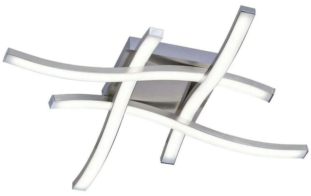 Φωτιστικό Οροφής - Πλαφονιέρα Route R62474107 4x5W Led 46x46x7cm 3000K Nickel RL Lighting Metal
