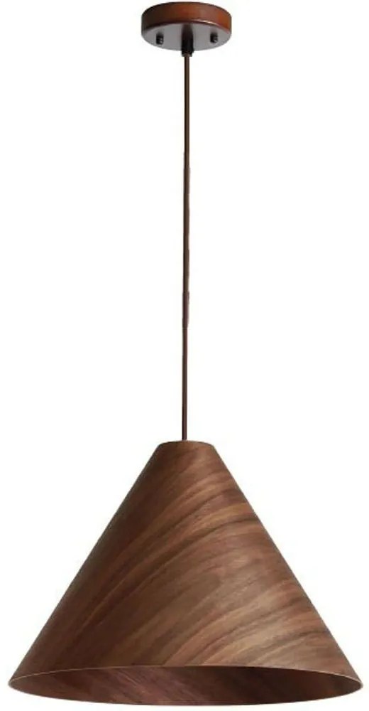 Φωτιστικό Οροφής VK/03329/PE/DW/45 Φ45x200cm E27 20W Walnut VKLed