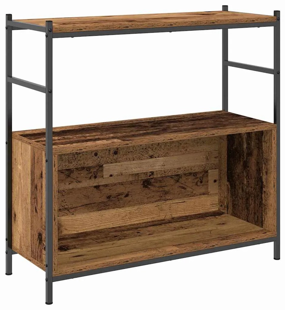 vidaXL Ράφι Βιβλίων Καπνιστή δρυς 80 x 30 x 78.5 εκ Επεξεργασμένο ξύλο