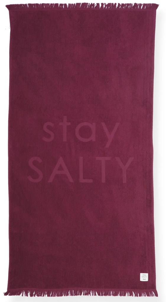 Πετσέτα Θαλάσσης Ζακάρ Stay Salty Berry 90x170 Nef-Nef Homeware