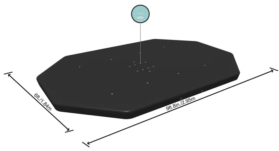 Bestway Κάλυμμα Πισίνας Flowclear 300 x 200 εκ.