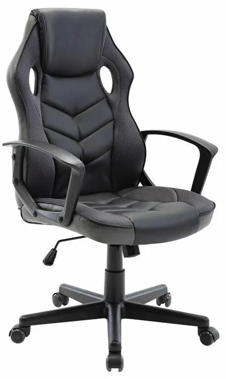 Καρέκλα gaming Mesa 431, Μαύρο, Γκρι, 105x62x59cm, Με μπράτσα, Με ρόδες, Μηχανισμός καρέκλας: Κλίση | Epipla1.gr