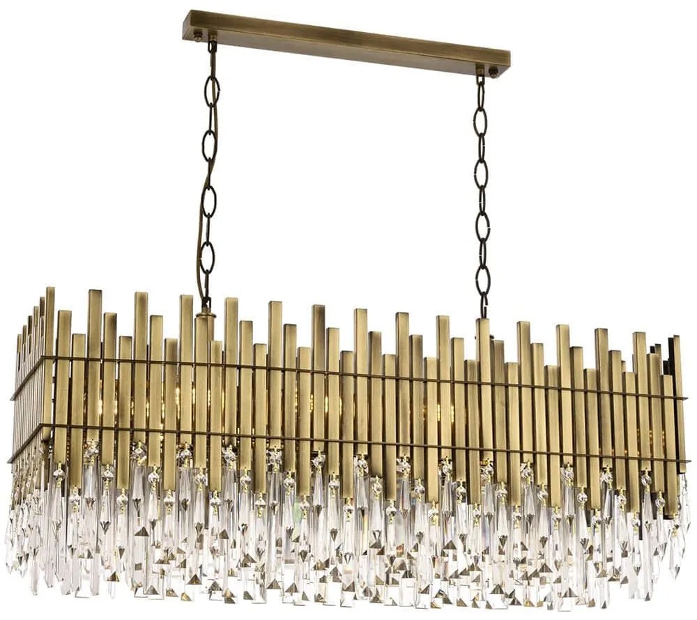 Φωτιστικό Οροφής 301AUR1171 100x35x100cm 8xE27 40W Gold Opviq