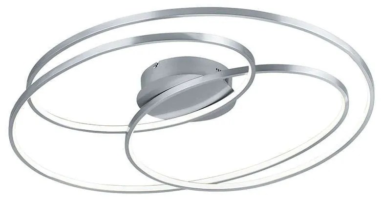 Φωτιστικό Οροφής - Πλαφονιέρα Led Gale 673918007 80x65cm Nickel Trio Lighting Metal